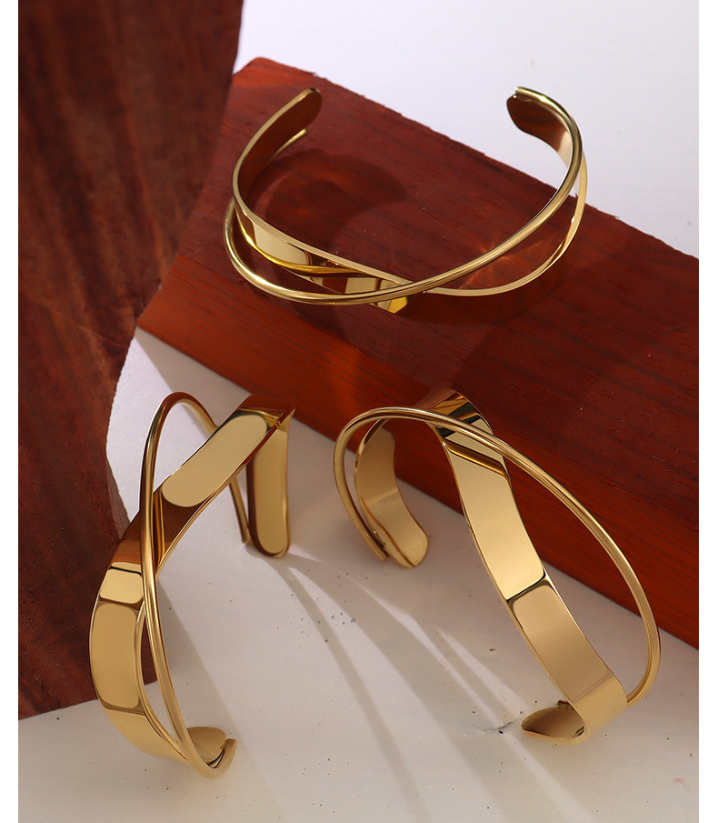 PVD Coated Real Gold Plated 18K Gold Geometric 304 Stainless Steel Fashion Waterproof Non Tarnish 304 Stainless Steel
