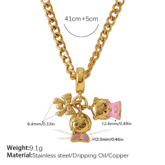 PJ864G-XL583G3MM gold NK chain