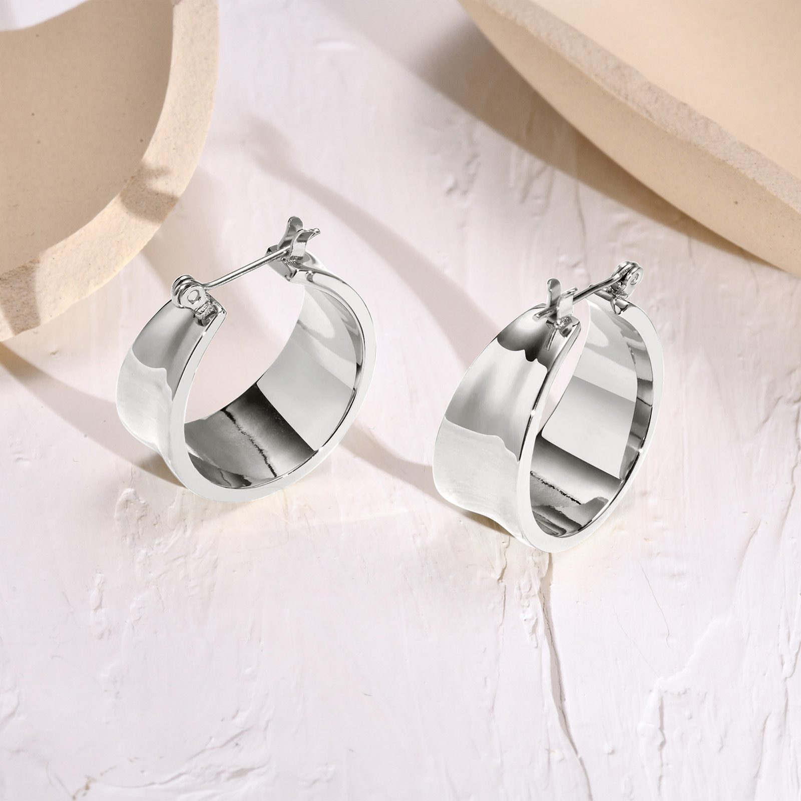 1 Pair Fashion Geometric Plating 201 Stainless Steel Stainless Steel Earrings