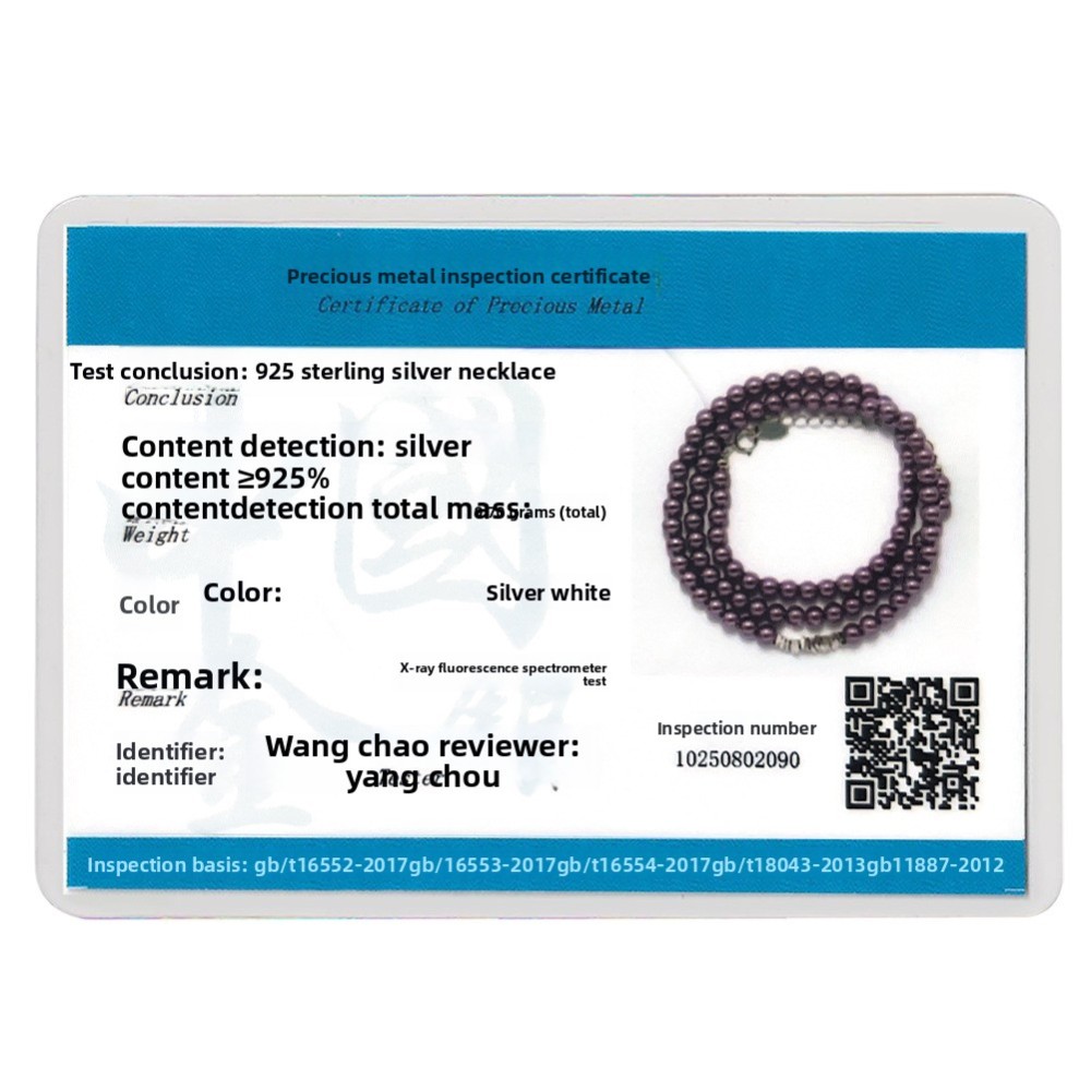 925 Sterling Silver Silver Pendant Necklace For Women December Birthstone Geometric Enamel Charm Jewelry Accessories