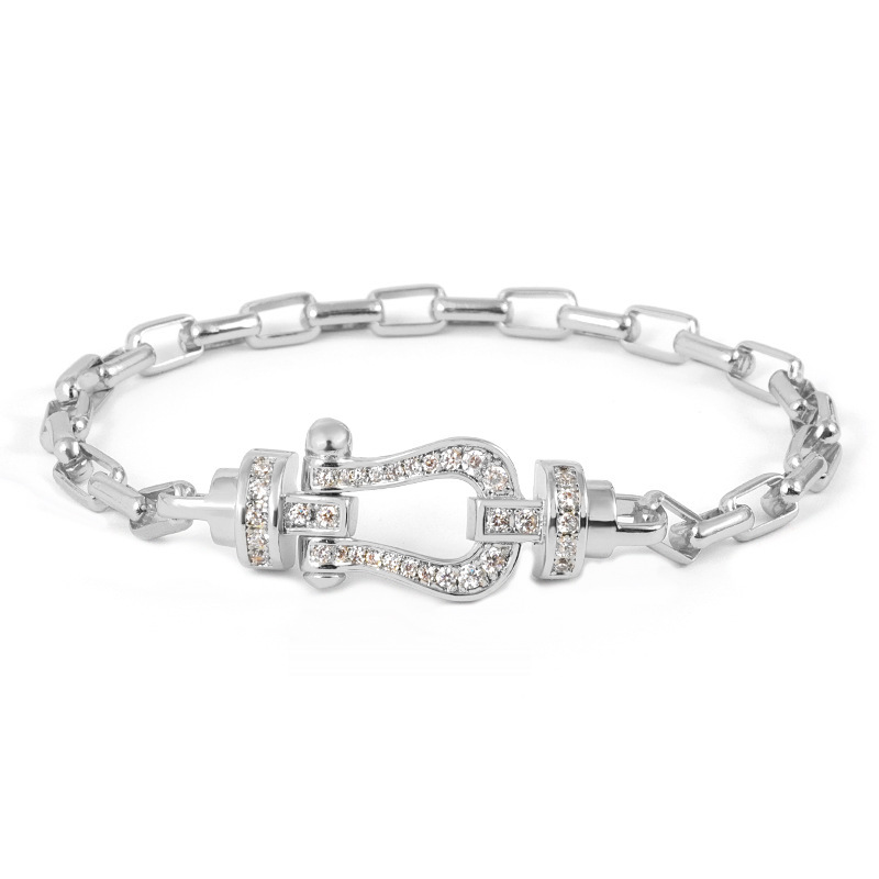 Copper Elegant Simple Style Classic Style Plating Inlay Geometric Artificial Gemstones Bracelets