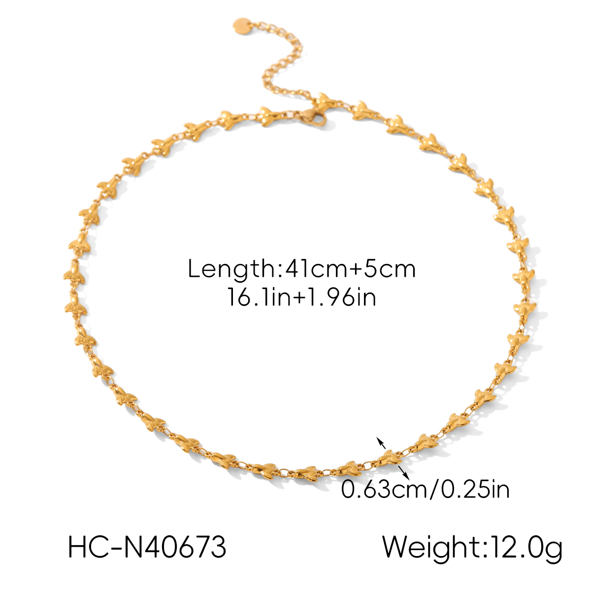 INS Style Stainless Steel Heart Necklace Non-Fading 18K Gold Shell Collarbone Chain Titanium Steel Jewelry  Accessories