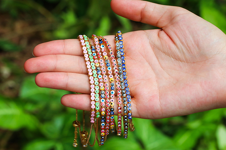 Copper Geometric Zircon Copper Bracelets