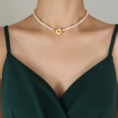 P630-Gold Necklace-35cm