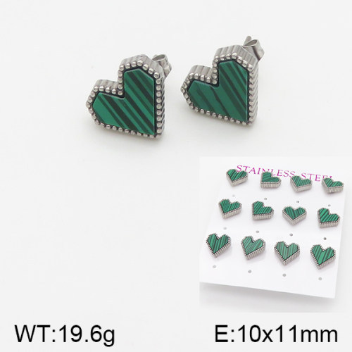 INS New  Fashion Titanium Steel Love Shell Stud Earrings Women's 18K Gold Stainless Steel Love Element Earrings Niche Design High Earrings