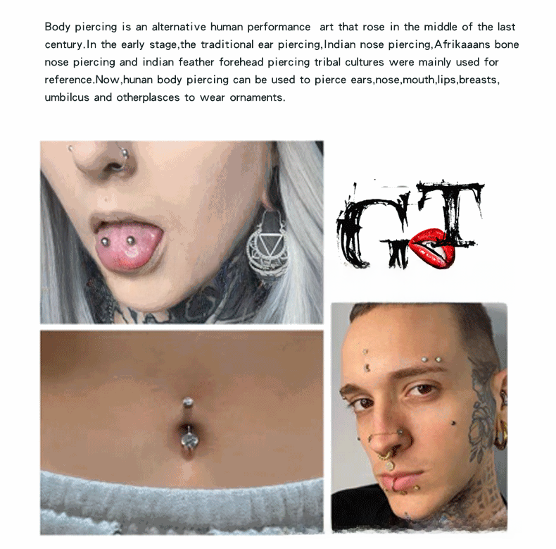Fashion Titanium Alloy Nose Ring Jewelry For Women Luxurious Simple Personality G23 Earrings Lip Ring Piercing Accessories