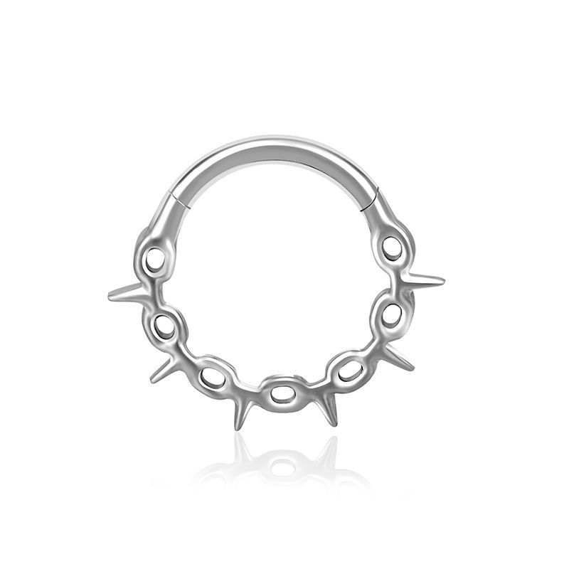Trendy F136 Titanium Alloy Earrings Women's Fashionable Body Piercing Lip Rings  Style Jewelry Accessories
