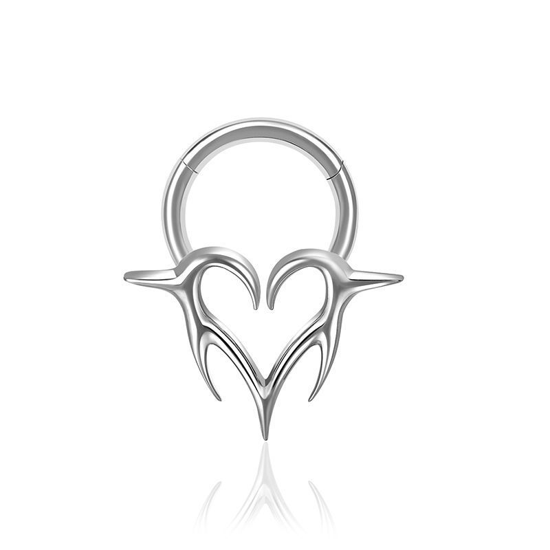 Trendy F136 Titanium Alloy Earrings Women's Fashionable Body Piercing Lip Rings  Style Jewelry Accessories