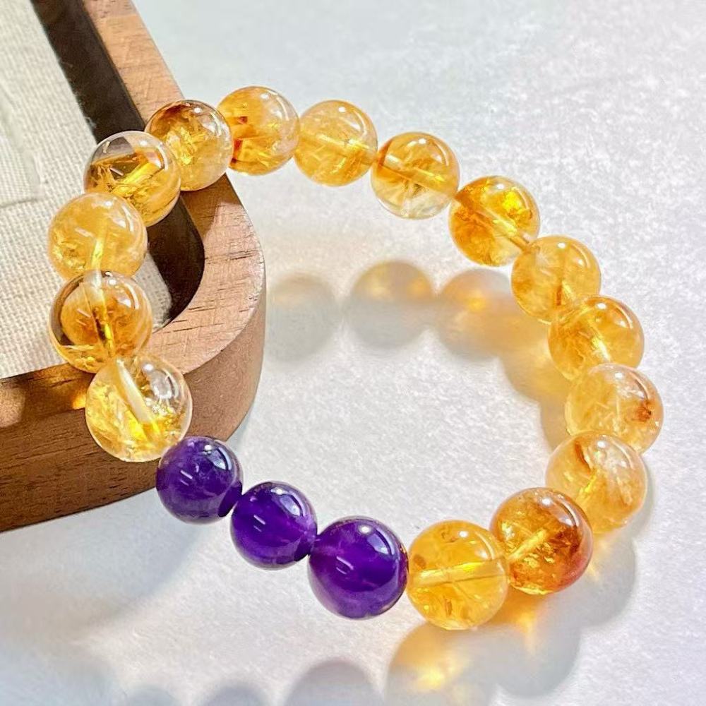 Natural High Quality Yellow Crystal Tiger Eye Stone South Red Bracelet Hand Chain White Crystal Jewelry Accessories For Women
