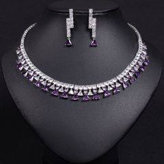 Purple Zirconium on White Background
