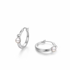 Pearl Earrings [ Silver ] 925 Silver Needle