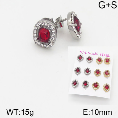 INS New  Fashion Titanium Steel Round Studs Women's 18K Gold Stainless Steel Lovely Element Earrings Earrings Niche Design High Earrings