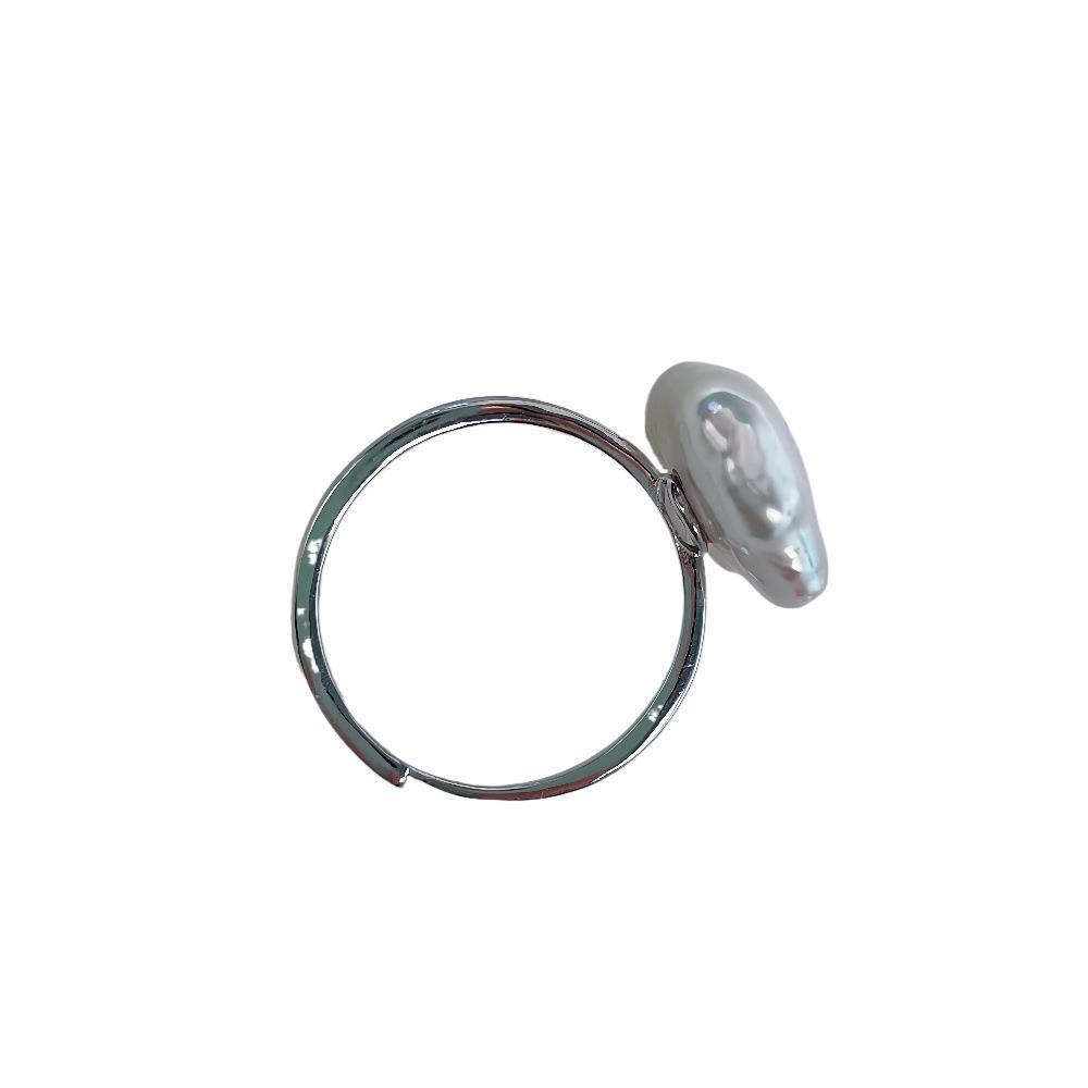 Baroque Pearl Earring Set 925 Sterling Silver Elegant Women's Jewelry Accessories Versatile Summer Fashionable Dangle Studs