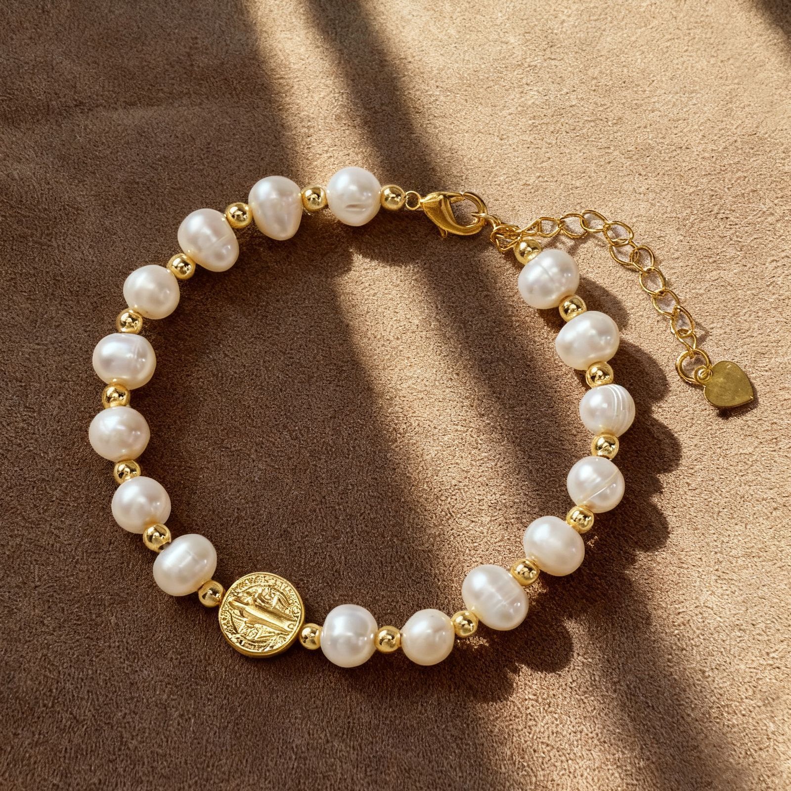 Elegant Pearl Metal Bracelet Fashion Women's Business Gift Cross Ring Bracelet Fashion Chain Accessory Suitable For Parties And Travel