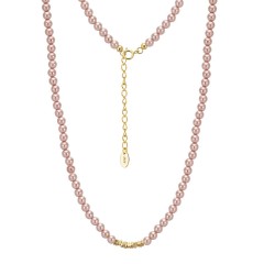 14K Gold Pink Shell Beads Approximate Weight: 9.7g