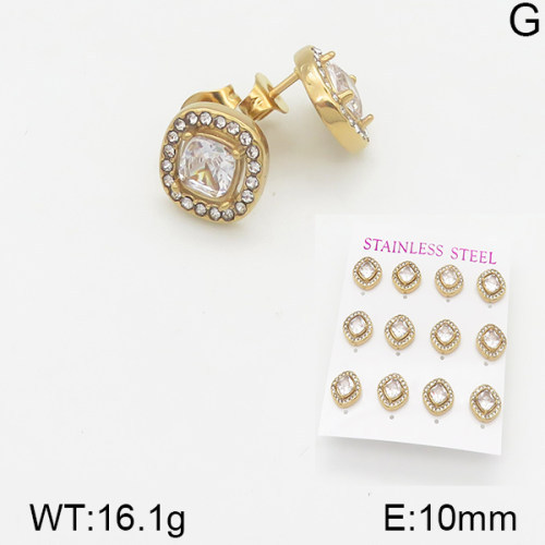 INS New  Fashion Titanium Steel Round Studs Women's 18K Gold Stainless Steel Lovely Element Earrings Earrings Niche Design High Earrings