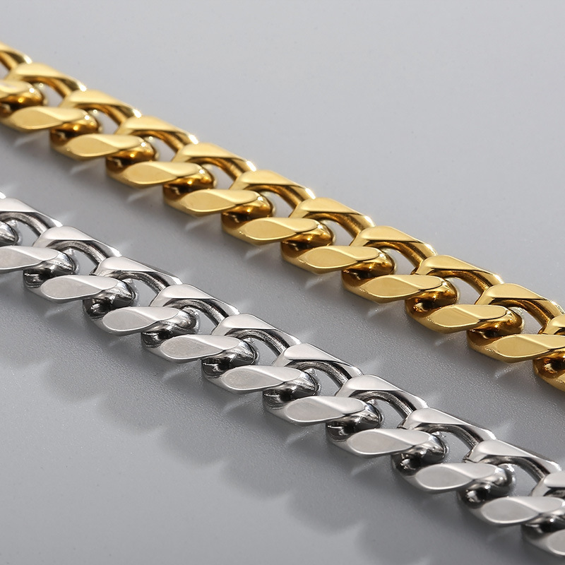 Fashion Geometric Titanium Steel Bracelets Inlay Rhinestones Stainless Steel Bracelets