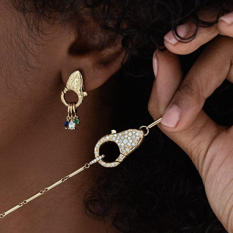 14K Gold Plated Lobster Clasp Necklace With Diamond Star Design Color Retention Luxury Lightweight Jewelry For Women