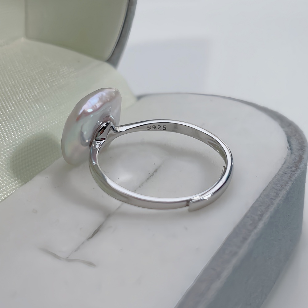 Retro Silver Needle Earrings And Open Ring Jewelry Set 925 Sterling Silver Through Body Commute Accessories For Women