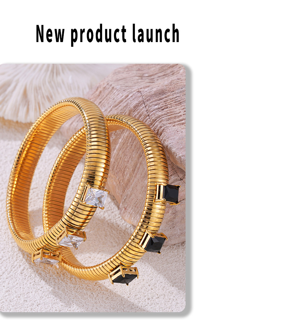 Chinoiserie Vintage Style Classic Style Round 18K Gold Plated Natural Stone Titanium Steel Wholesale Necklace