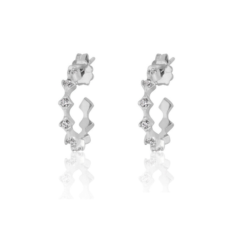 Zircon Earrings Set Ladies Minimalist Ear Bone And Ring Jewelry Accessories