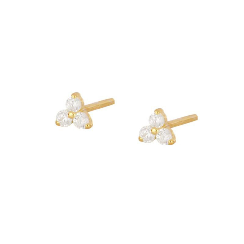 Zircon Earrings Set Ladies Minimalist Ear Bone And Ring Jewelry Accessories