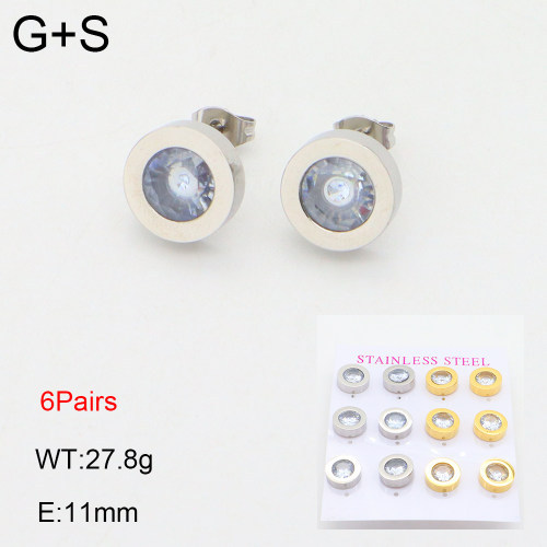 INS New  Fashion Titanium Steel Round Studs Women's 18K Gold Stainless Steel Lovely Element Earrings Earrings Niche Design High Earrings