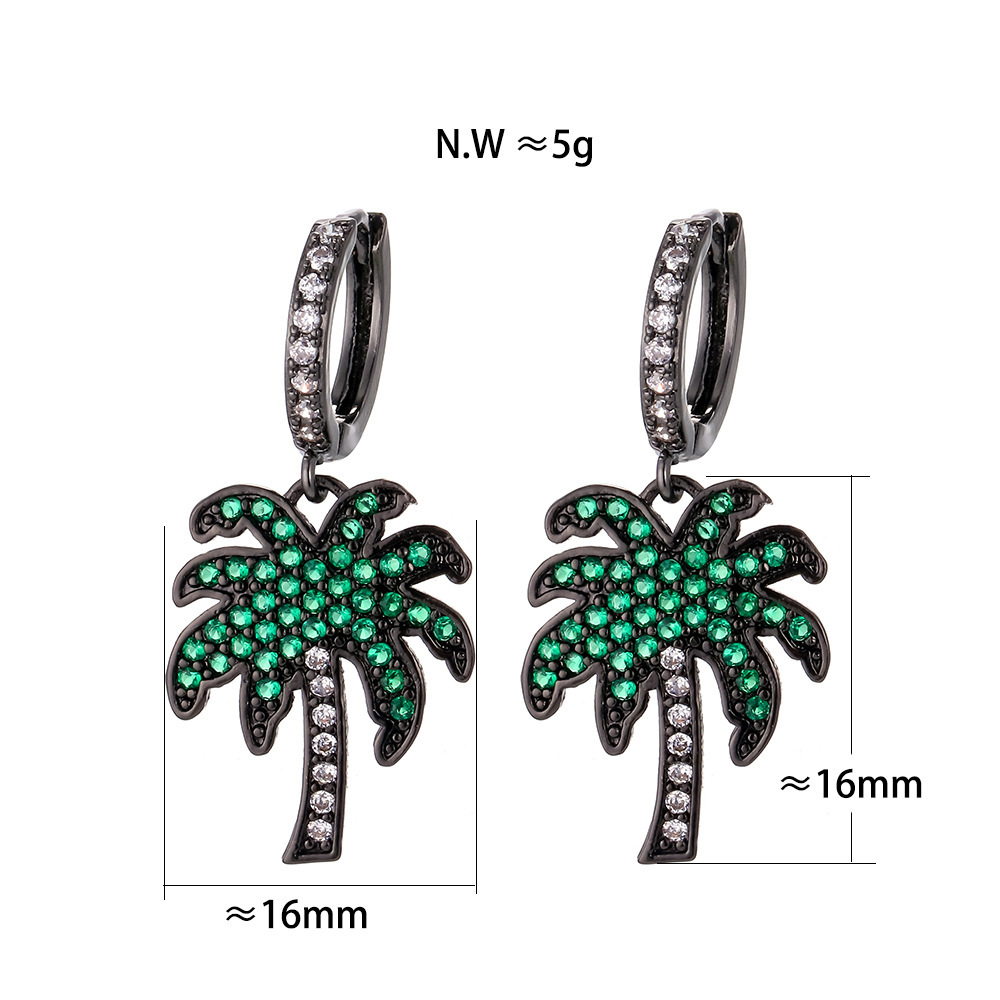Fashion Geometric Diamond Copper Earrings