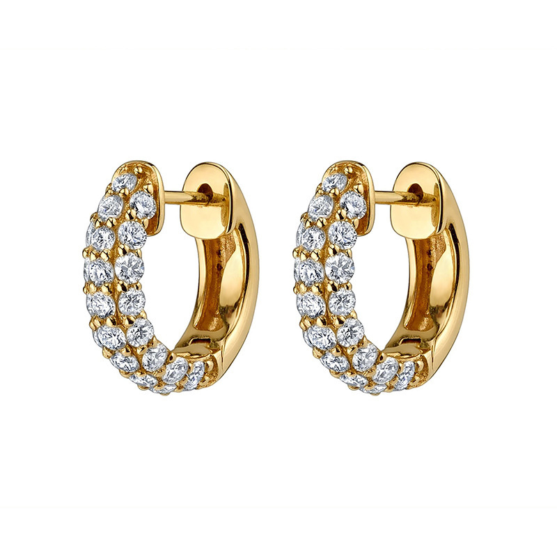 Simple Women's Zircon Earrings Clip-on Jewelry Accessories