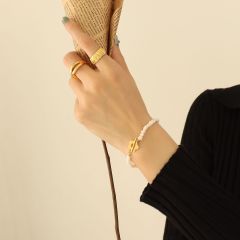 E158-Gold Bracelet-17cm