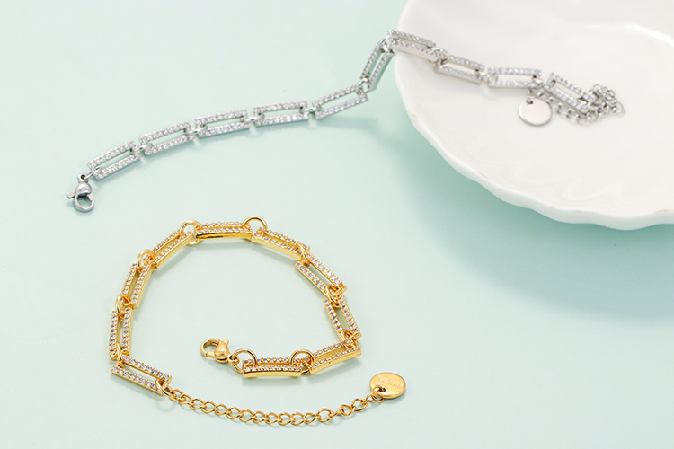 Korean Fashion Couple Bracelet Ring Buckle Bracelet Ins Hip Hop Cold Style Men's Bracelet Cross-border Sold Jewelry