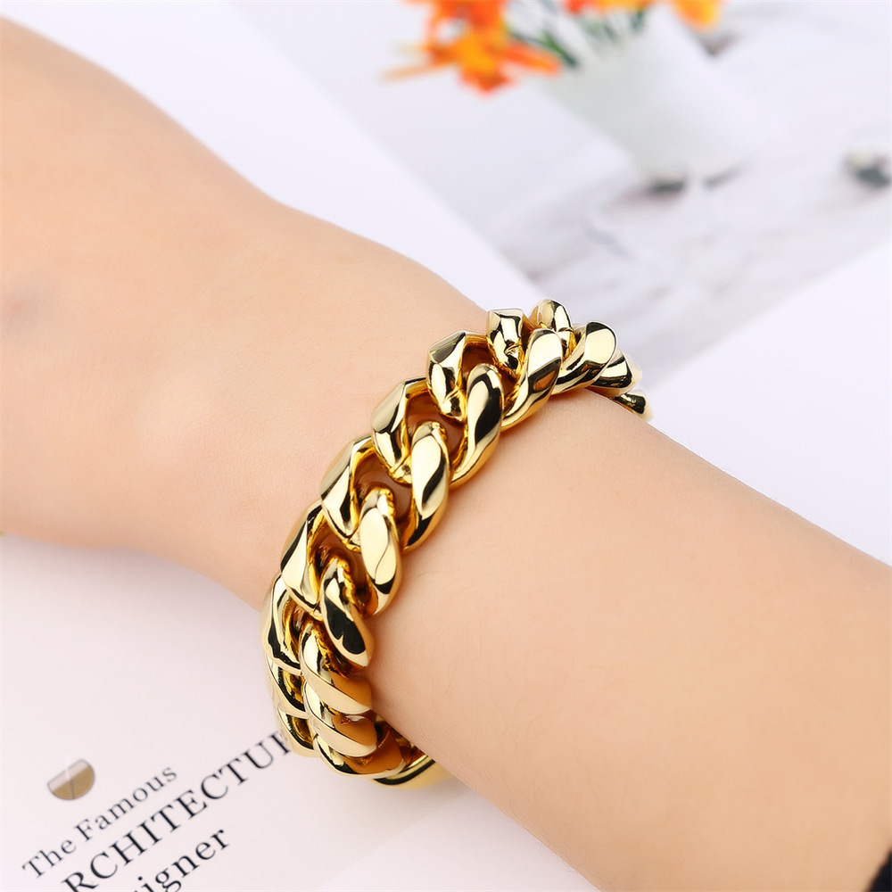 Fashionable Stainless Steel Men's Necklace Encrypted Dragon Head Buckle Bracelet Versatile Matching Accessories Geometric Pattern