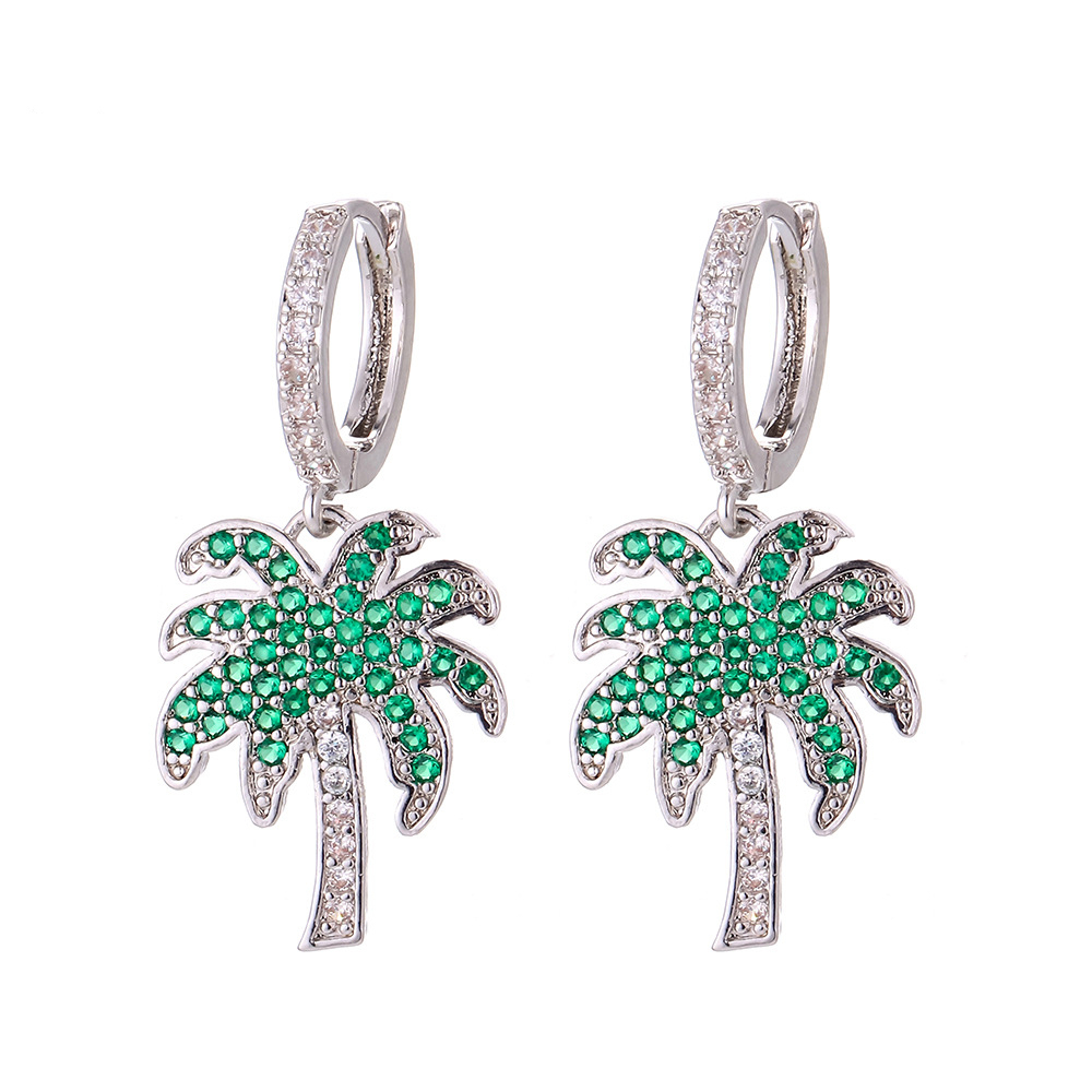 Fashion Geometric Diamond Copper Earrings
