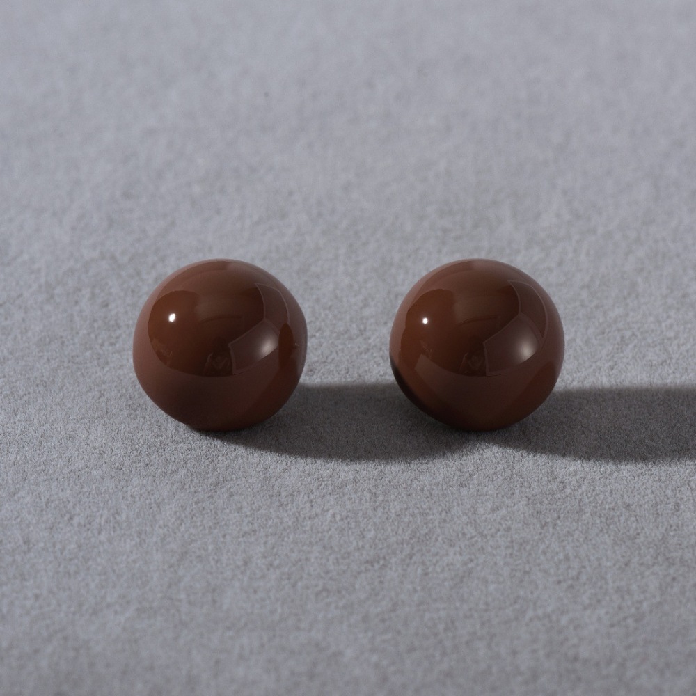 925 Silver Needle Water Drop Earrings New Year Series French Style Mini Elegant Half Circle Women's Jewelry Accessories Geometric Pattern Brass