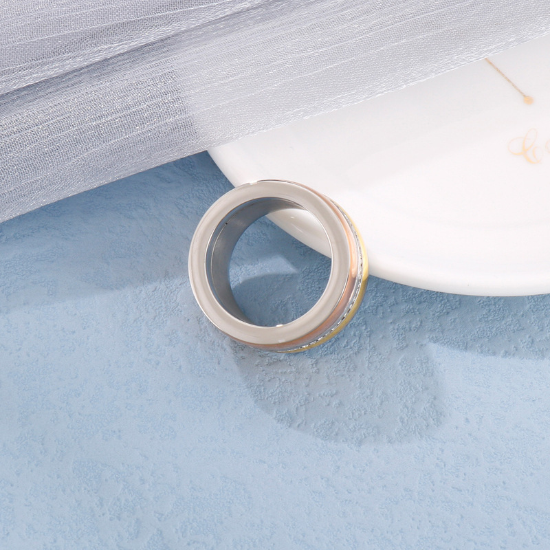 PVD Coated 18K Gold Plated Geometric Stainless Steel Fashion Waterproof Non Tarnish Rings