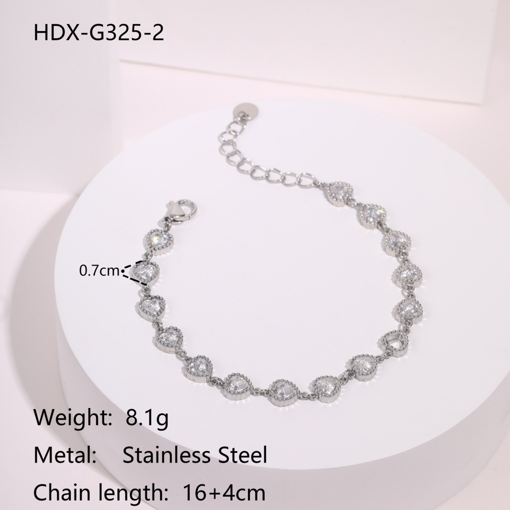 Zircon Series Luxury Stainless Steel Earrings Gold Plated 18K Elegant Geometric Pattern Women's Fashion Jewelry Accessories