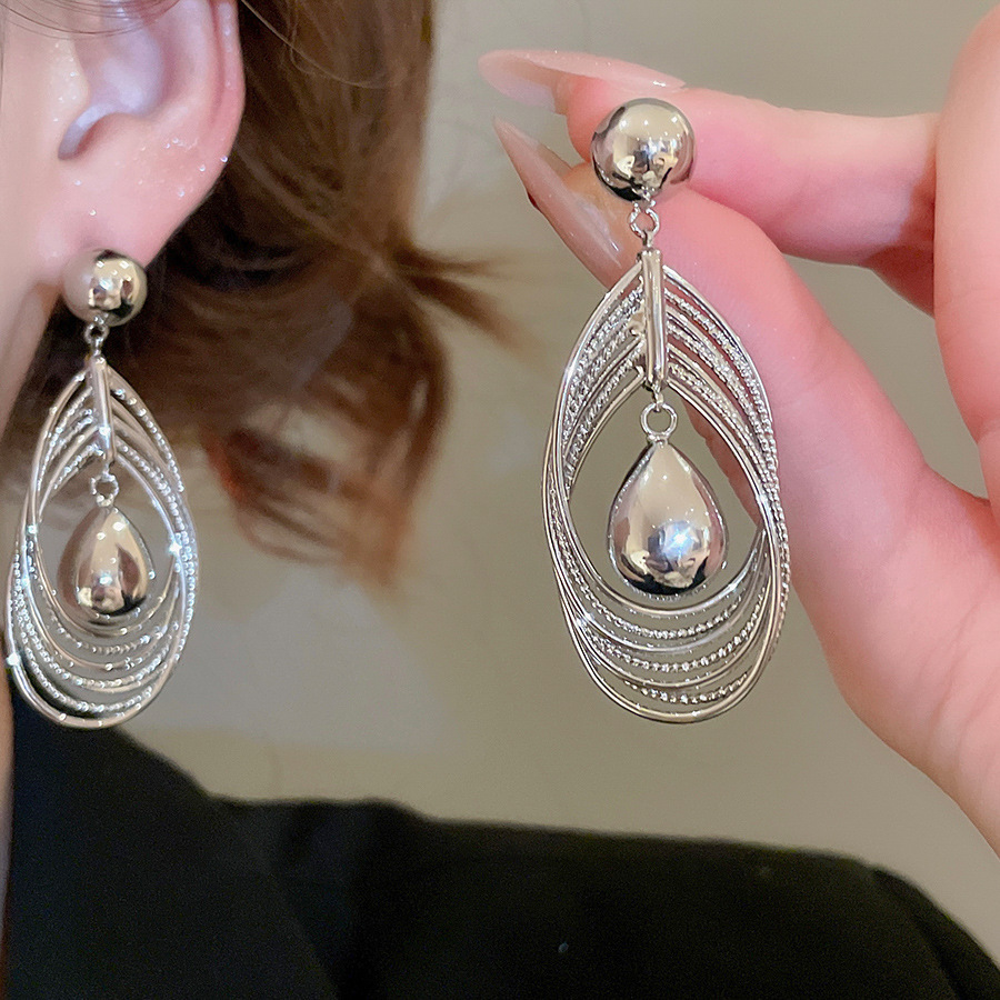 Copper Geometric Electroplating Imitation Gold  Simple Style Classic Style Drop Earrings