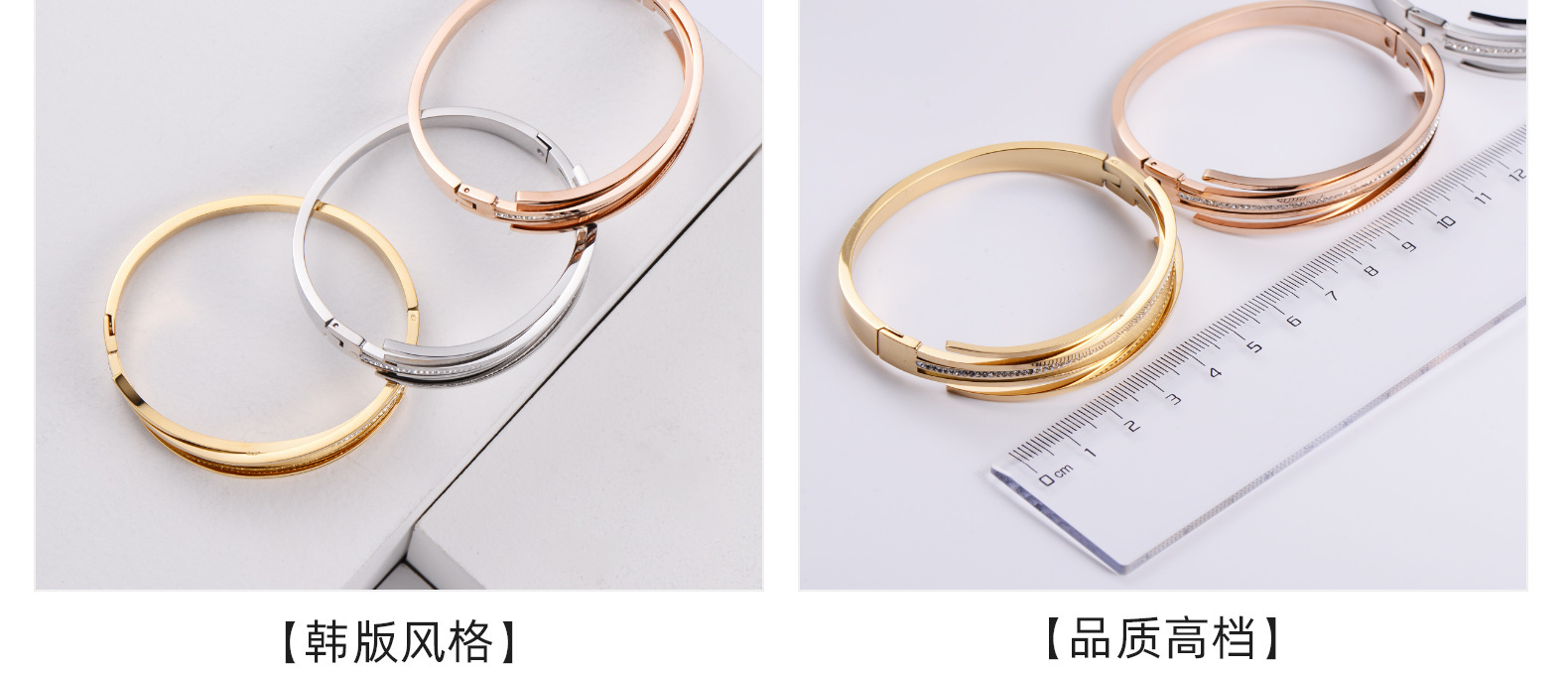 PVD Coated 18K Gold Plated Stainless Steel Waterproof Non Tarnish