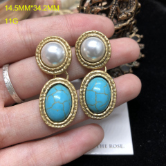 HE287-1 Old Gold Ear-Ring Clip