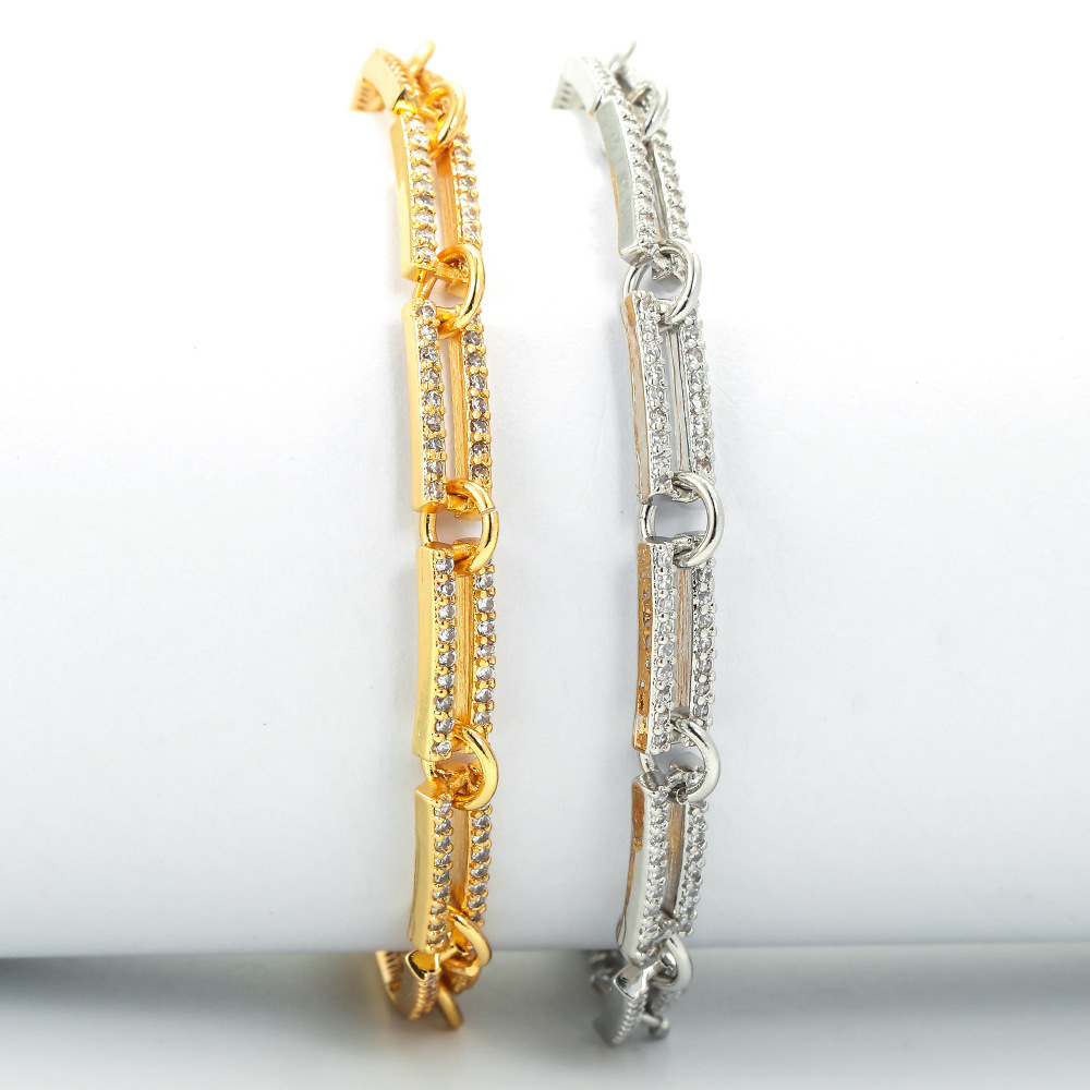 Korean Fashion Couple Bracelet Ring Buckle Bracelet Ins Hip Hop Cold Style Men's Bracelet Cross-border Sold Jewelry