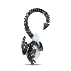 Black Pterosaur Wrapped Opal