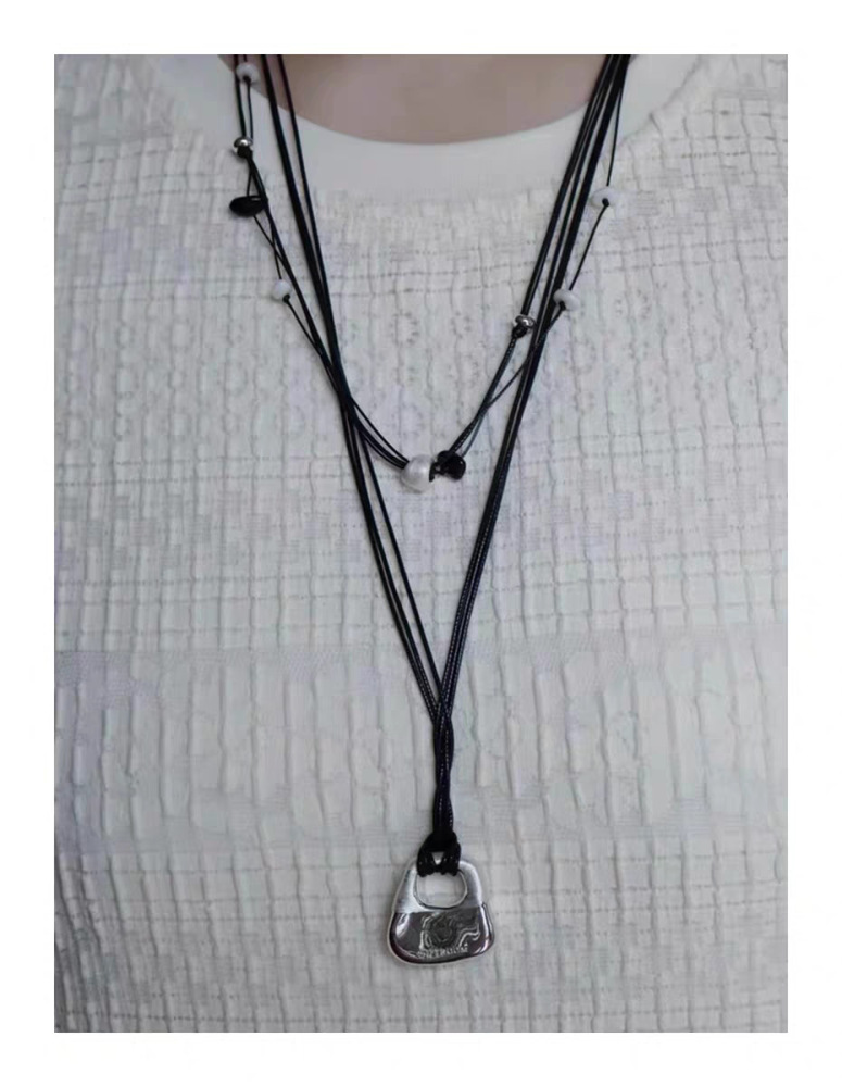 Special-Interest Design Natural Stone Beaded Hand-Woven High-Grade Pendant Necklace Accessories Women's Fashion Accessories Jewellery