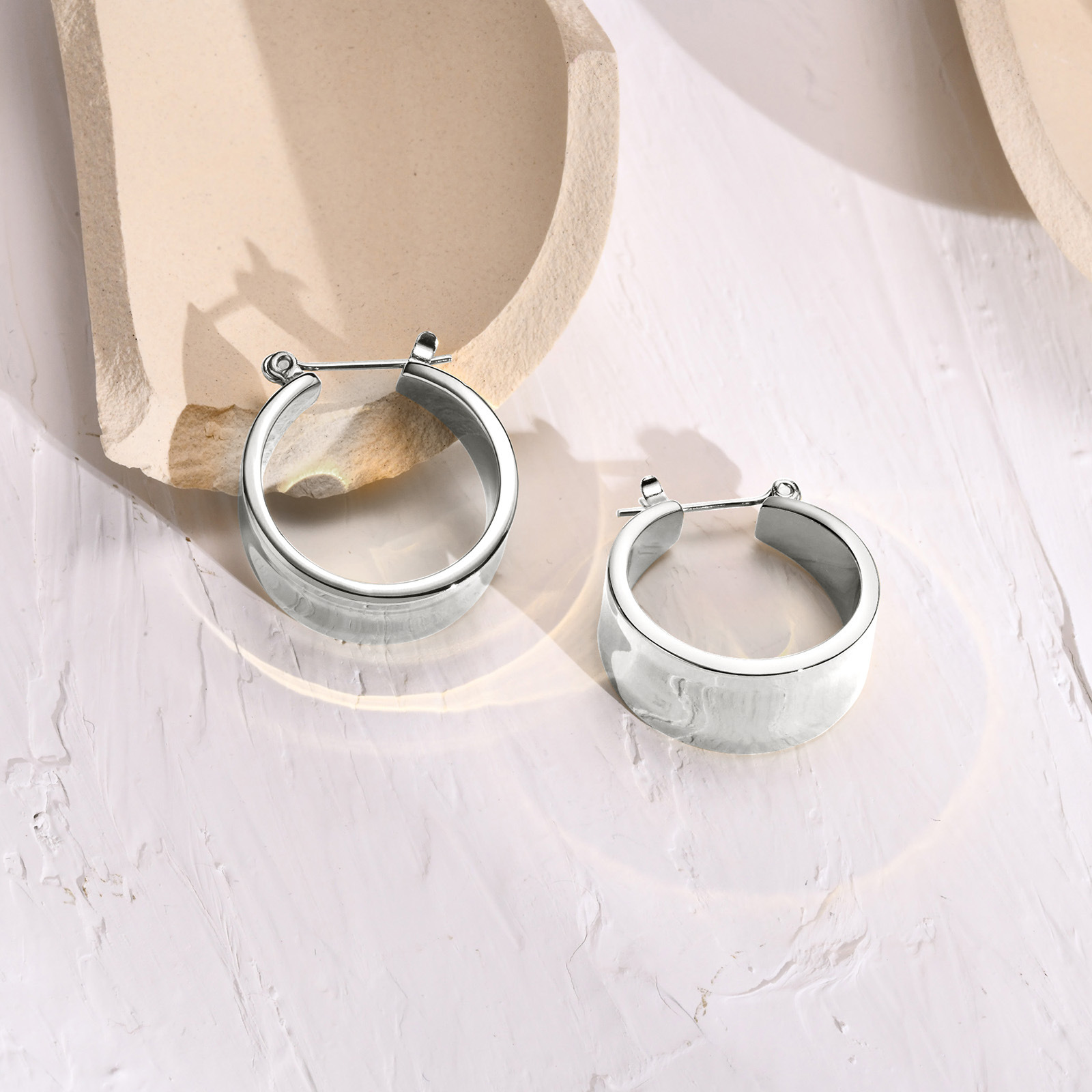 1 Pair Fashion Geometric Plating 201 Stainless Steel Stainless Steel Earrings
