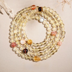 C833 Lemon Citrine Multi-circle Bracelet