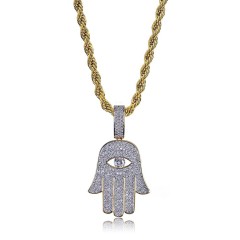 Eyes and Palms Two-color (default Delivery 24inch Braided Chains)