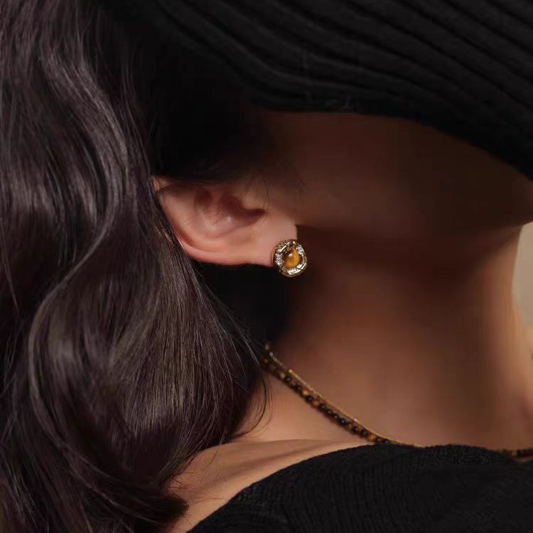 Red Snake Pattern Earrings Women's Luxury Style S925 Silver Needle Ear Jewelry New Year Gift Original Design Fashion Accessories