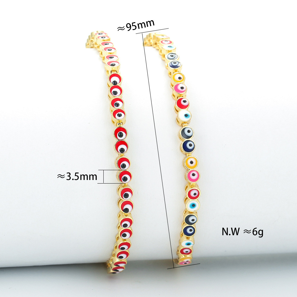 Copper Geometric Zircon Copper Bracelets