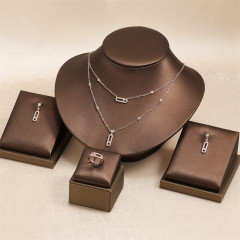 Necklace + Earrings + Ring (3-piece Set)
