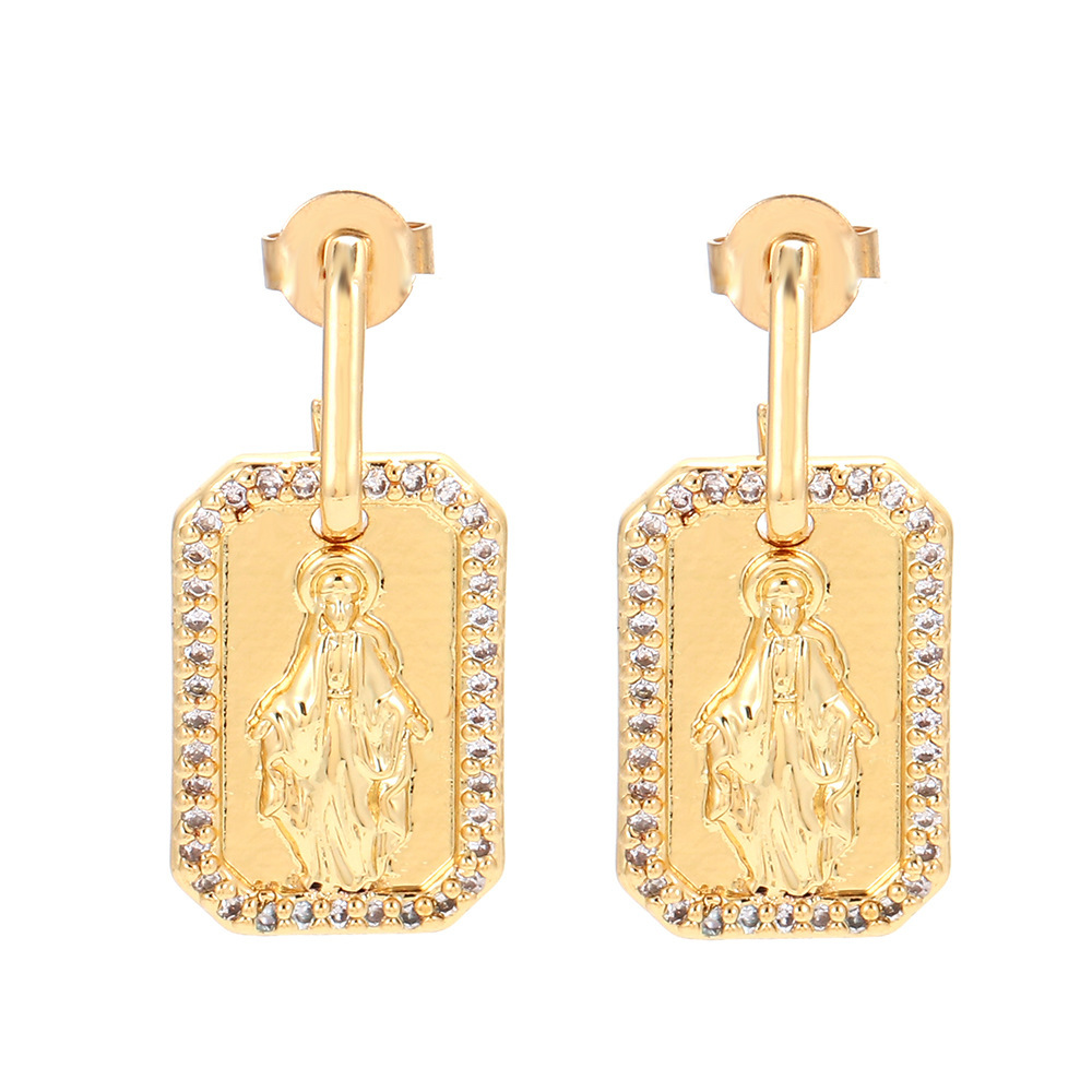 Copper Plating Geometric Zircon