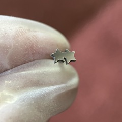 H. Double Five-pointed Star (3.13*5.6mm)